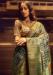 Picture of Graceful Silk Dark Olive Green Saree