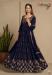 Picture of Georgette Dark Slate Grey Straight Cut Salwar Kameez