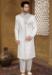 Picture of Statuesque Silk Off White Sherwani