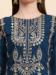 Picture of Georgette Midnight Blue Straight Cut Salwar Kameez