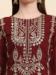 Picture of Ideal Georgette Maroon Straight Cut Salwar Kameez