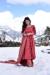 Picture of Bewitching Chiffon Indian Red Readymade Salwar Kameez