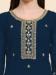 Picture of Georgette Midnight Blue Straight Cut Salwar Kameez