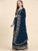 Picture of Georgette Midnight Blue Straight Cut Salwar Kameez