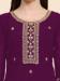 Picture of Taking Georgette Purple Straight Cut Salwar Kameez