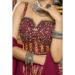 Picture of Nice Silk Dark Red Lehenga Choli