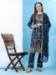 Picture of Georgette Dark Slate Grey Straight Cut Salwar Kameez