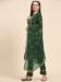 Picture of Georgette Medium Sea Green Straight Cut Salwar Kameez