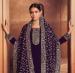 Picture of Ravishing Georgette Purple Straight Cut Salwar Kameez