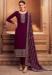 Picture of Amazing Georgette Maroon Straight Cut Salwar Kameez