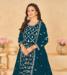 Picture of Ideal Georgette Teal Anarkali Salwar Kameez