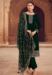 Picture of Georgette Dark Green Straight Cut Salwar Kameez