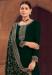 Picture of Georgette Dark Green Straight Cut Salwar Kameez