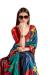 Picture of Statuesque Crepe & Silk Cadet Blue Saree