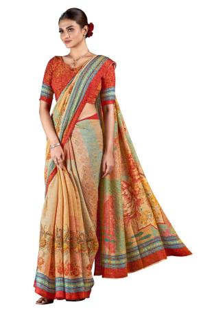 Picture of Statuesque Silk Rosy Brown Saree