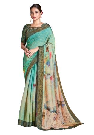 Picture of Taking Silk Dark Sea Green Saree