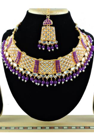 Picture of Alluring Purple Necklace Set