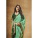 Picture of Superb Georgette Dark Olive Green Saree