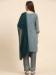 Picture of Georgette Medium Sea Green Straight Cut Salwar Kameez