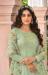 Picture of Georgette Dark Sea Green Straight Cut Salwar Kameez