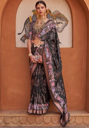 Picture of Nice Silk Black Saree