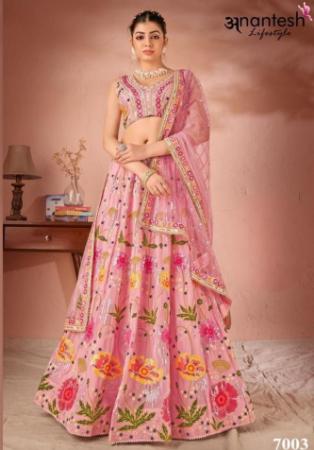 Picture of Ideal Georgette & Silk Dim Gray Lehenga Choli