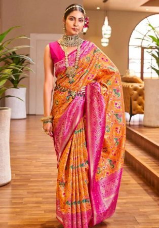 Picture of Radiant Silk Sandy Brown Saree