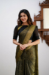 Picture of Grand Silk Dark Olive Green Saree