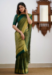 Picture of Lovely Silk Dark Khaki Saree