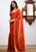 Picture of Sublime Silk Fire Brick Saree