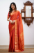 Picture of Sublime Silk Fire Brick Saree