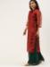 Picture of Georgette & Organza Maroon Kurtis And Tunic