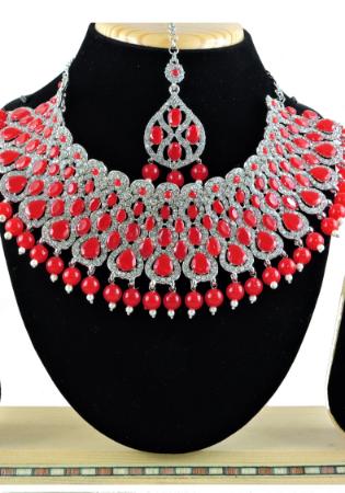 Picture of Classy Crimson Necklace Set