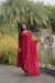 Picture of Shapely Georgette Fire Brick Readymade Salwar Kameez