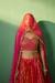 Picture of Good Looking Georgette & Silk Fire Brick Lehenga Choli