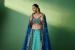 Picture of Georgette & Silk Medium Turquoise Lehenga Choli