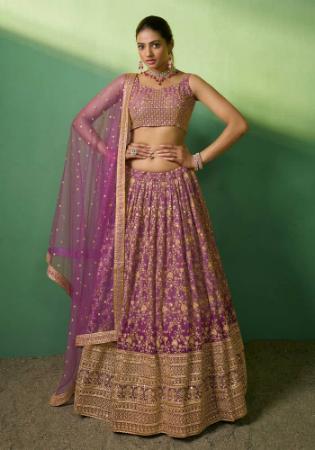 Picture of Ideal Georgette & Silk Rosy Brown Lehenga Choli