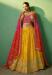 Picture of Georgette & Silk Dark Golden Rod Lehenga Choli