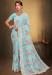 Picture of Beautiful Georgette Light Steel Blue Saree