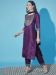 Picture of Beauteous Silk Purple Readymade Salwar Kameez