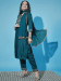 Picture of Resplendent Silk Teal Readymade Salwar Kameez