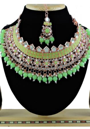 Picture of Classy Dark Olive Green Necklace Set