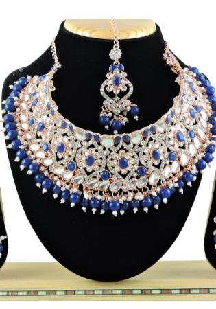 Picture of Alluring Navy Blue Necklace Set