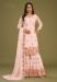 Picture of Georgette Antique White Straight Cut Salwar Kameez