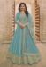 Picture of Shapely Georgette Sky Blue Anarkali Salwar Kameez