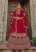 Picture of Lovely Georgette Dark Red Anarkali Salwar Kameez