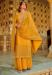 Picture of Georgette Dark Orange Straight Cut Salwar Kameez