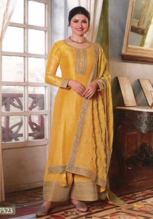 Picture of Charming Georgette Khaki Straight Cut Salwar Kameez