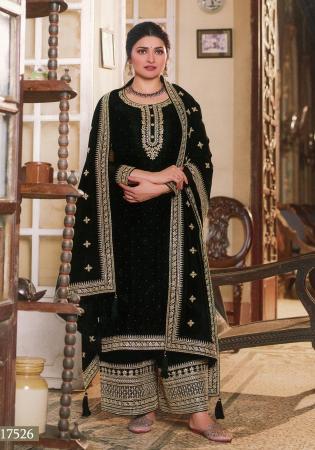 Picture of Pleasing Georgette Black Straight Cut Salwar Kameez