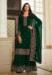 Picture of Georgette Dark Green Straight Cut Salwar Kameez